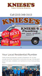 Mobile Screenshot of kniesesplumbing.com
